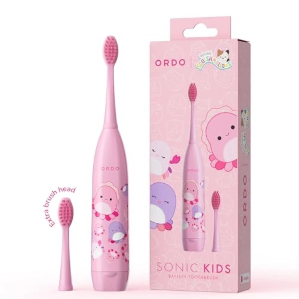 ORDO Squishmallows Sonic Battery Toothbrush for‎ Kids, Auggie, New